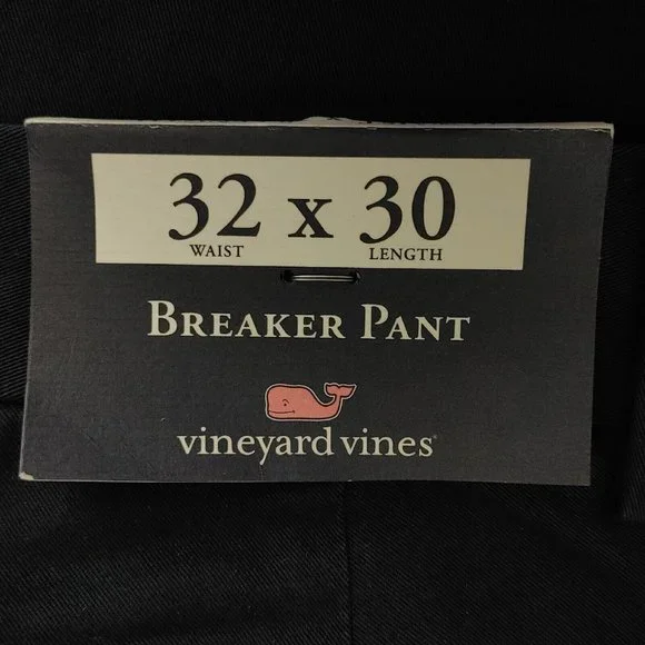 Men's Breaker Pants Navy Color Size 32 x 30 NEW Style 1P1290-410